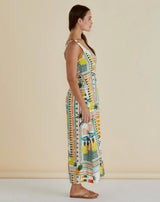 Teagan Midi Dress-Paradise Print