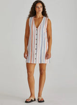 Travis Vest Dress-Multi Stripe