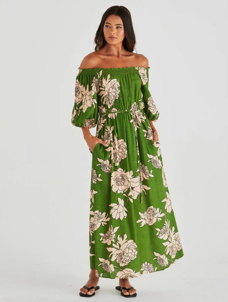 Antonie Off Shoulder Dress-Moonflower