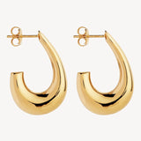 Najo Sweep Stud Earring Gold