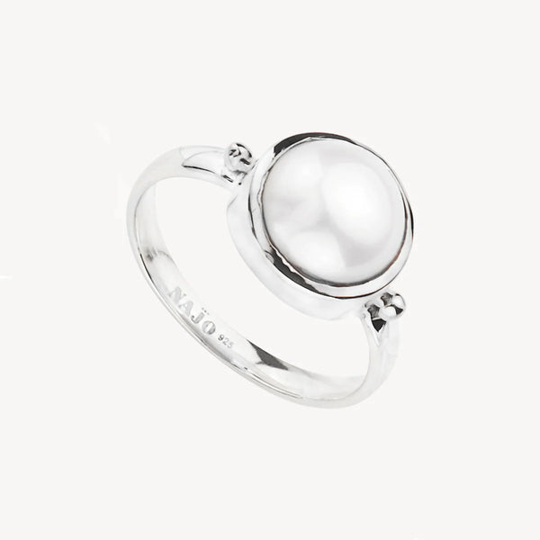 Najo Garland Pearl Ring Silver