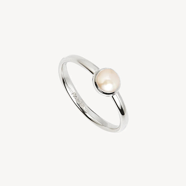 Najo Heavenly Pearl Ring Silver