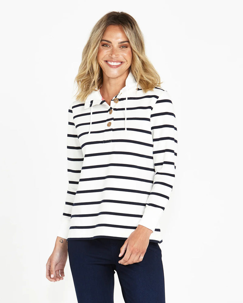 Santa Monica Jumper Dark Blue Stripe