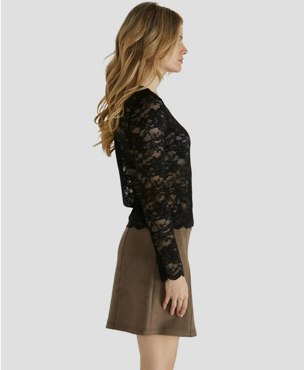 Dove Lace Top-Black