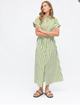 Lucy Maxi Green Stripe