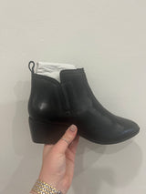June Black Leather Boots