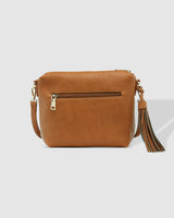 Kasey Stripe Crossbody Bag - Tan